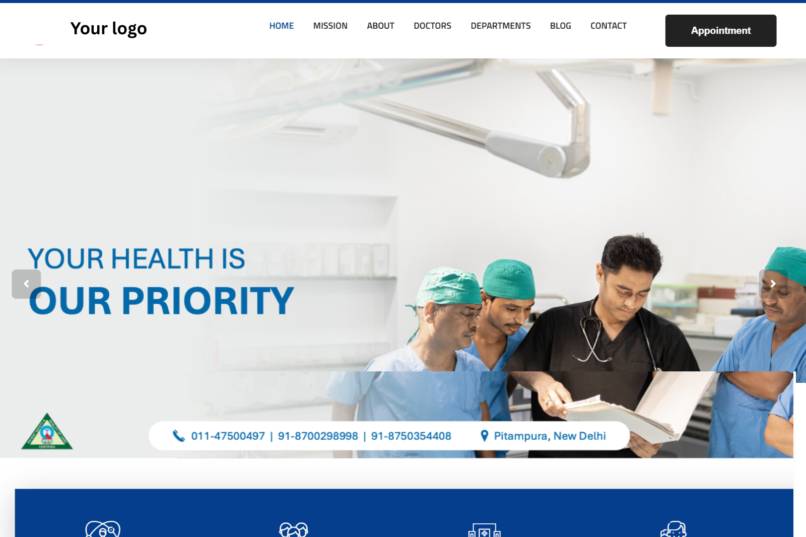 Healthcare Website for Doctors -Must-Have Sections of Hospital Site